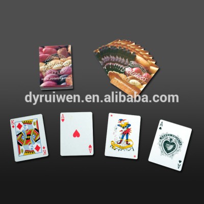 custom design OEM plastic coated cheap playing cards